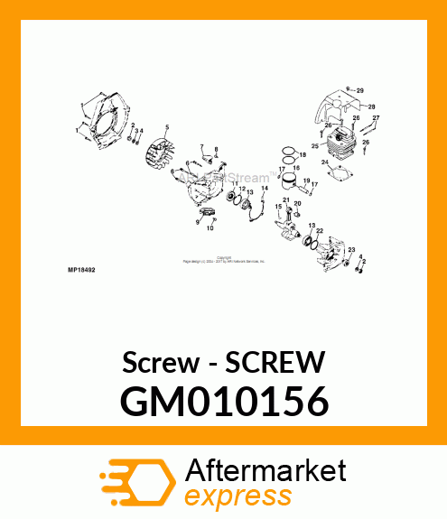 10PK Screw GM010156