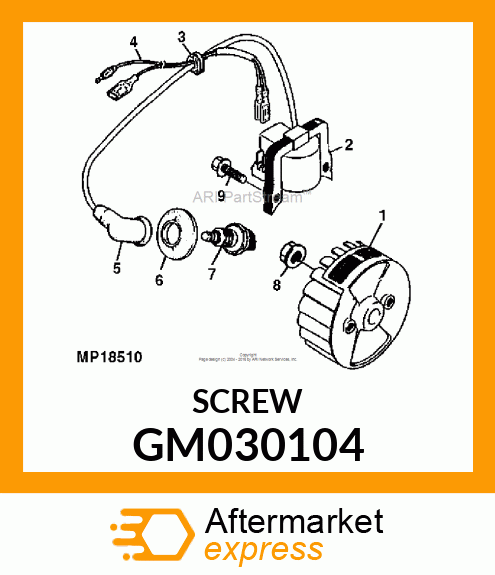 10PK Screw With Washer GM030104