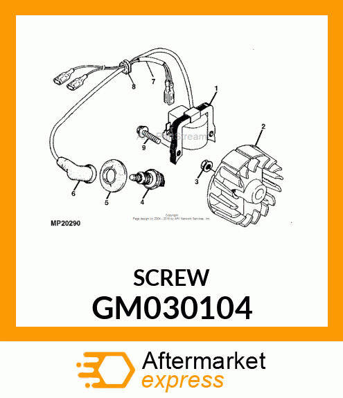 10PK Screw With Washer GM030104