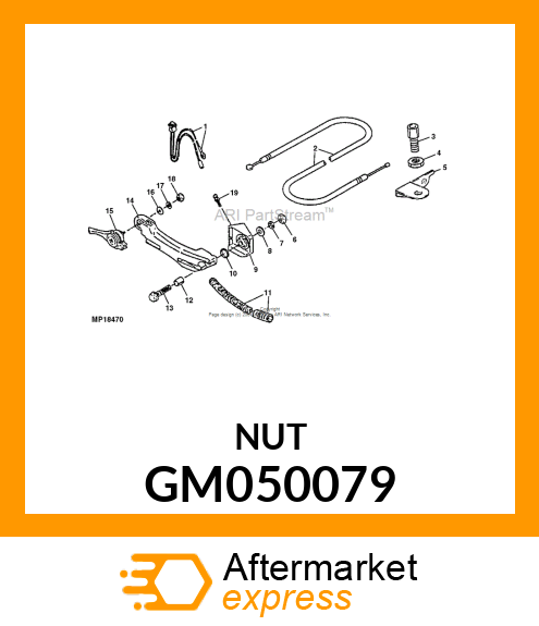 Spare part GM050079 + 10PK Nut