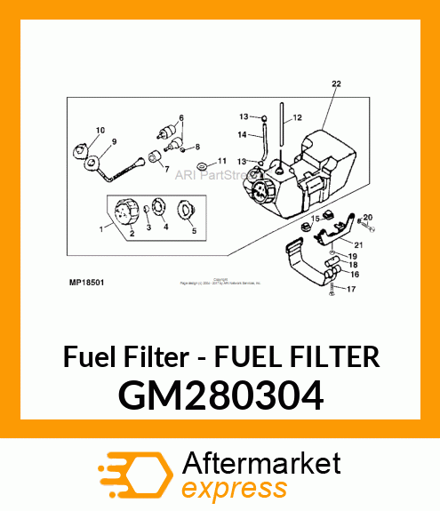 Fuel Filter - FUEL FILTER GM280304