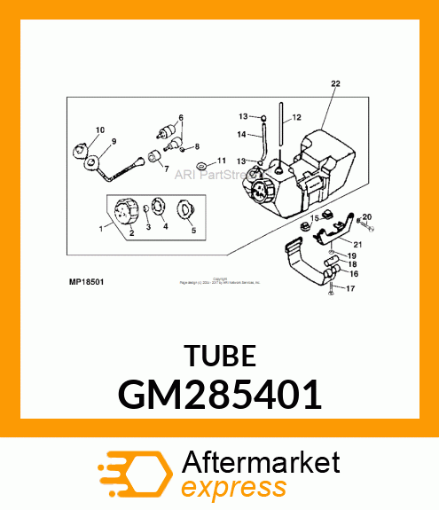 10PK Fuel Tube GM285401
