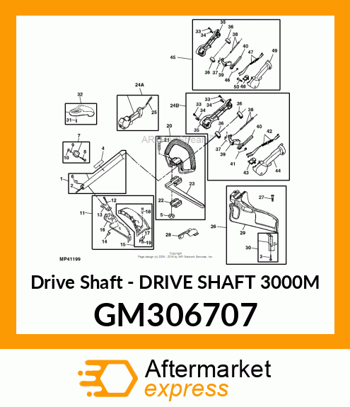 DRIVE SHAFT 3000M GM306707