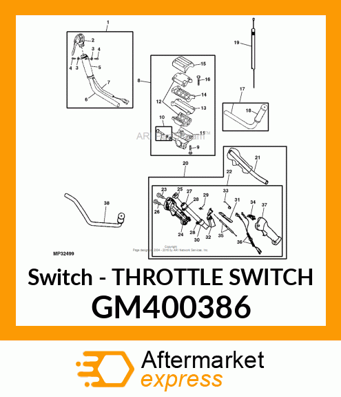 Switch - THROTTLE SWITCH GM400386