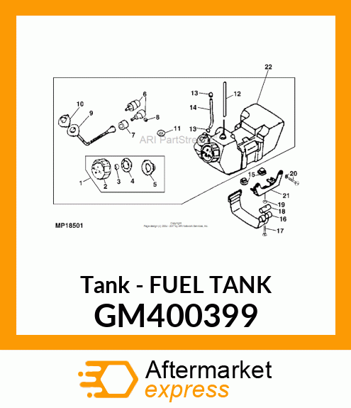 Tank - FUEL TANK GM400399