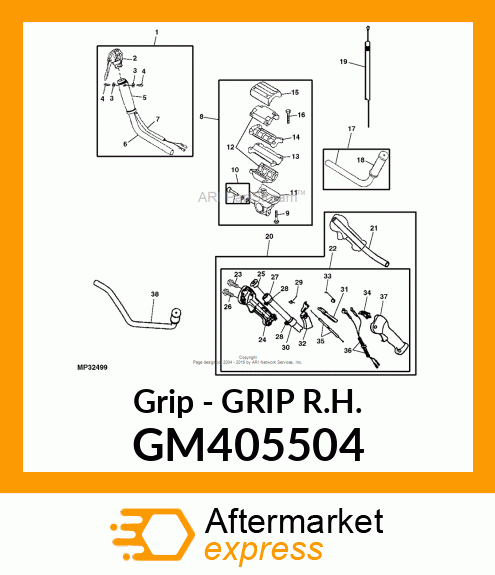 Grip - GRIP R.H. GM405504