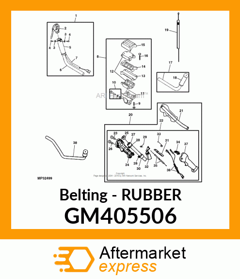 Belting - RUBBER GM405506