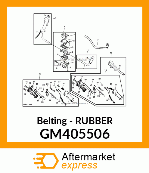 Belting - RUBBER GM405506