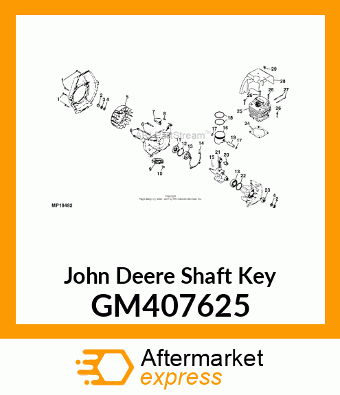 Shaft Key GM407625