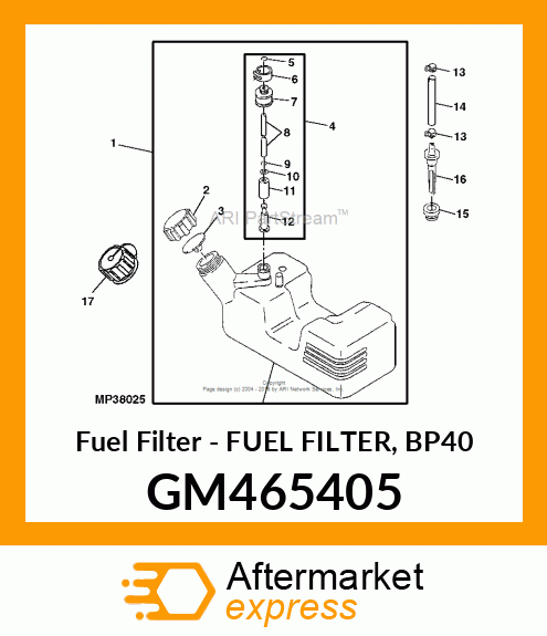 Fuel Filter - FUEL FILTER, BP40 GM465405