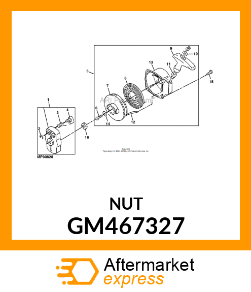 10PK Nut GM467327