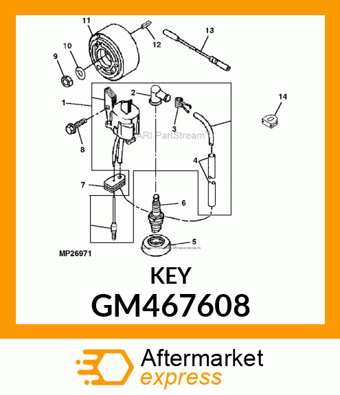 Shaft Key GM467608