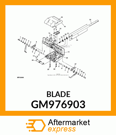 Blade - BLADE, CULTIVATOR GM976903