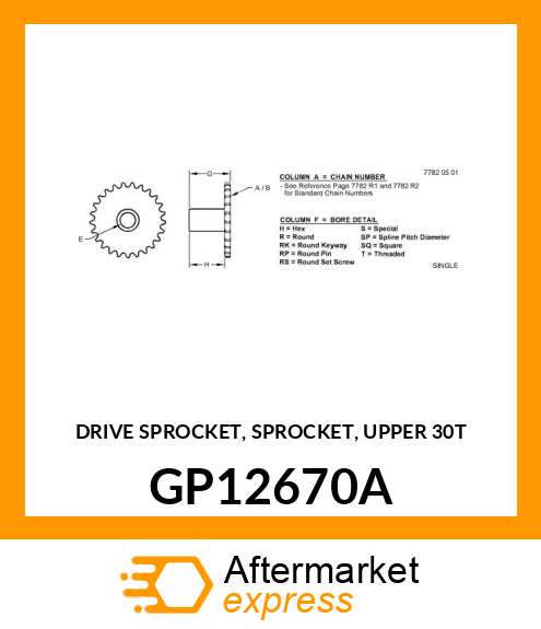 Drive Sprocket GP12670A