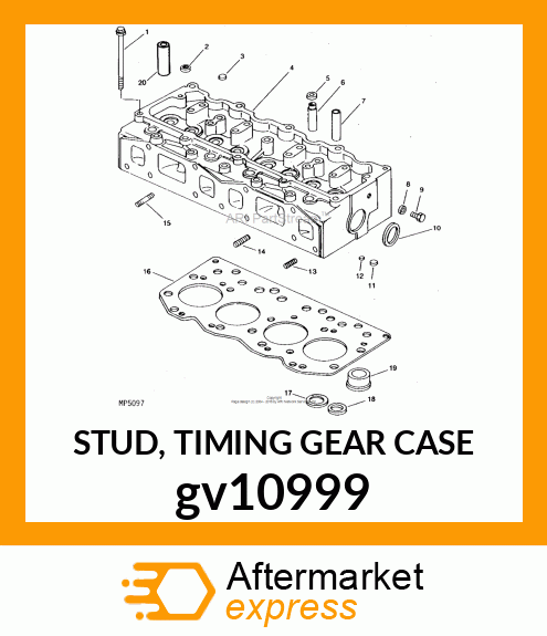 STUD, TIMING GEAR CASE gv10999