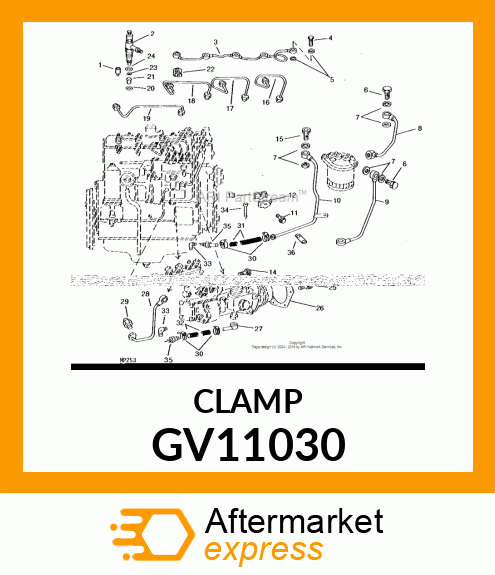 Clip - CLIP,HALF (Part is Obsolete) GV11030
