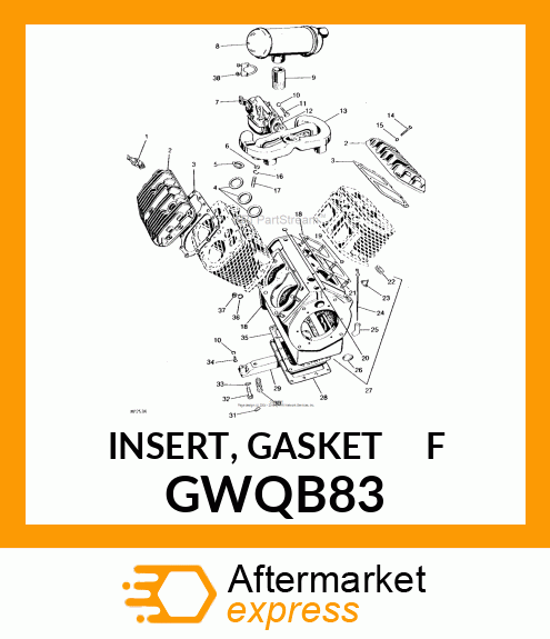 INSERT, GASKET F GWQB83