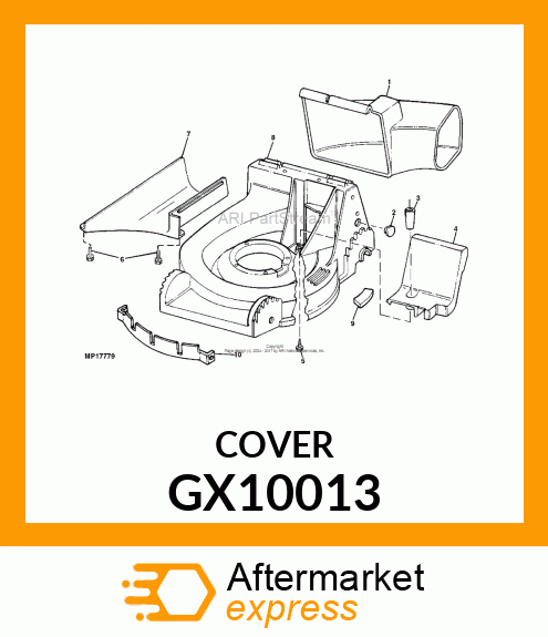 COVER, BELT (BLACK) # GX10013