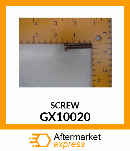 SCREW, SCREW, M6 X 35 OVAL CTSK TOR GX10020