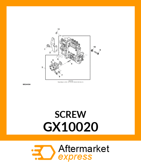 SCREW, SCREW, M6 X 35 OVAL CTSK TOR GX10020