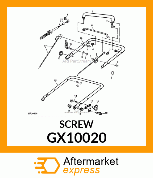 SCREW, SCREW, M6 X 35 OVAL CTSK TOR GX10020