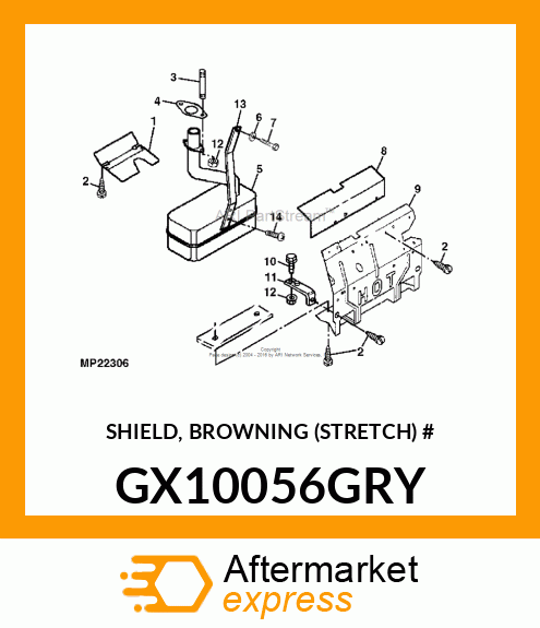 SHIELD, BROWNING (STRETCH) # GX10056GRY