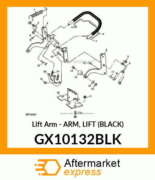Lift Arm GX10132BLK