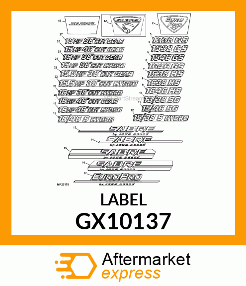 Label GX10137