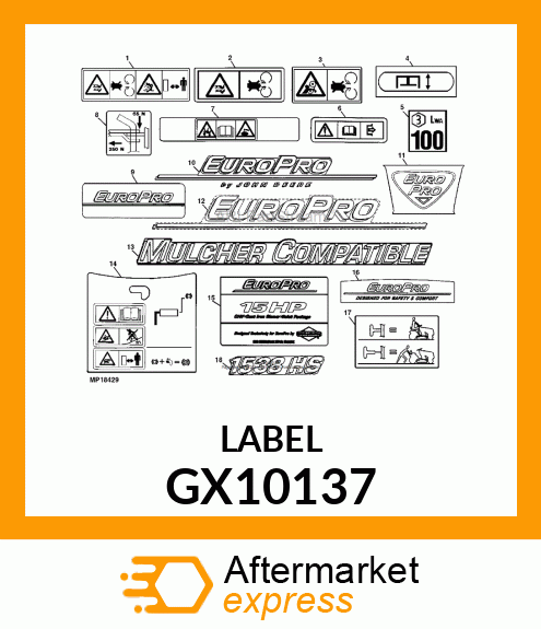 Label GX10137