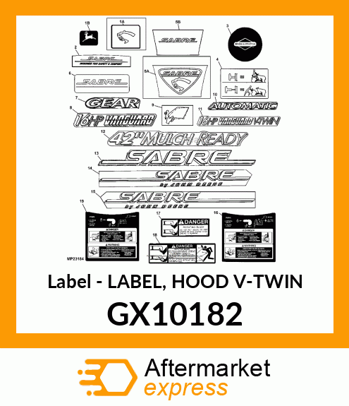 Label GX10182
