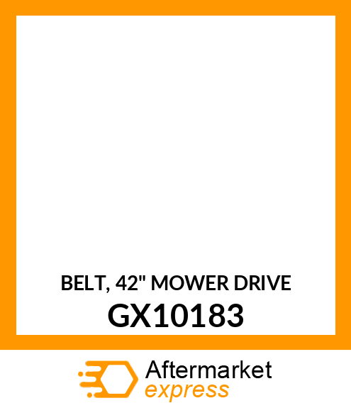 BELT, 42" MOWER DRIVE GX10183