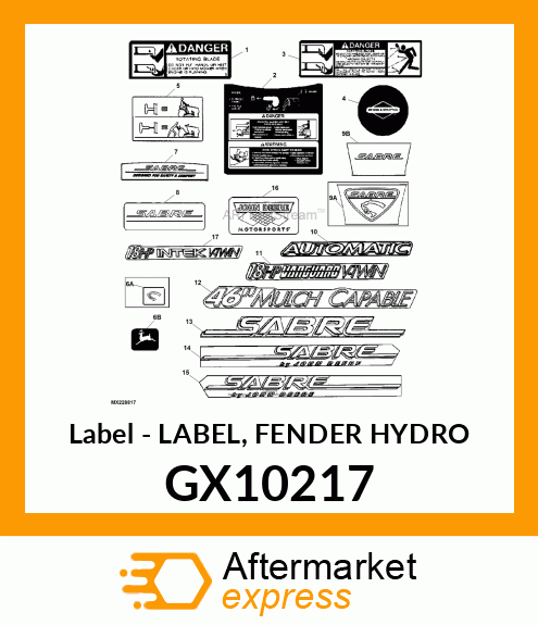 Label GX10217