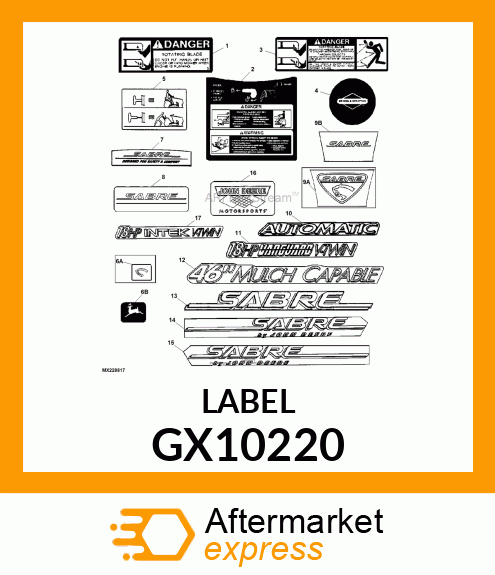 Label GX10220