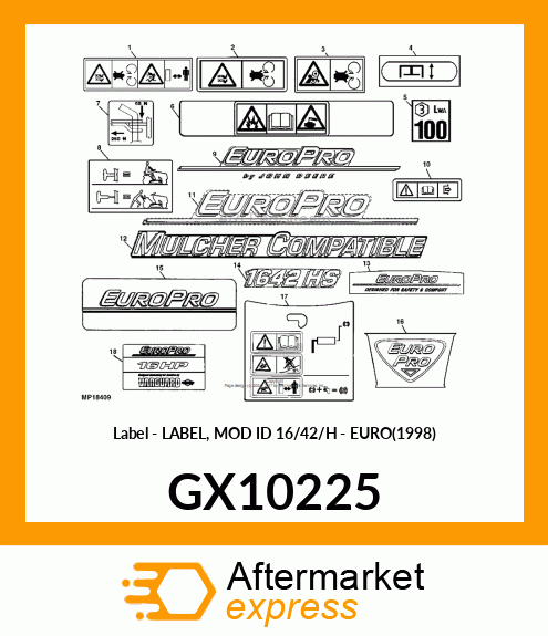 Label GX10225