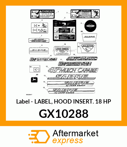 Label GX10288