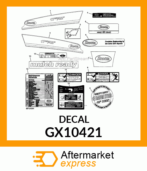 Label GX10421