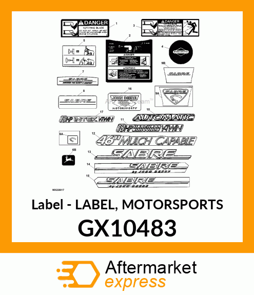 Label GX10483