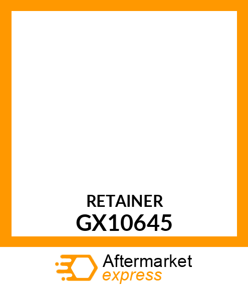 Retainer - GUIDE, BELT IDLER (FOOT CONTROL)# GX10645