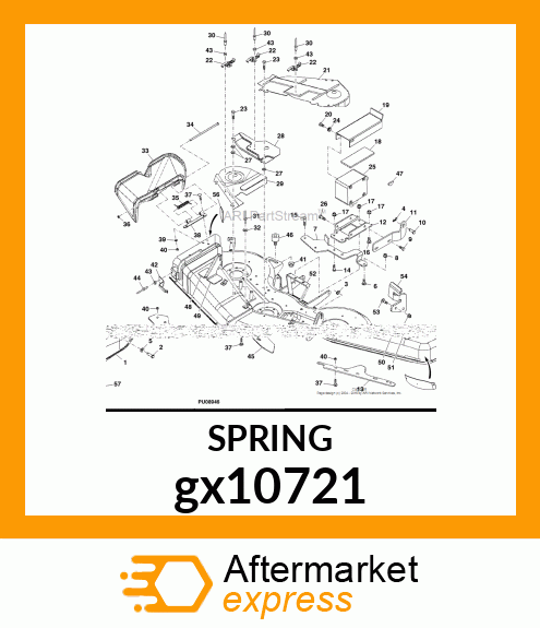 SPRING, CHUTE GUARD gx10721