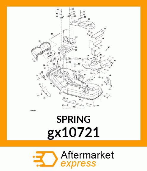 SPRING, CHUTE GUARD gx10721