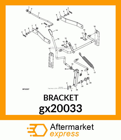 BRACKET gx20033