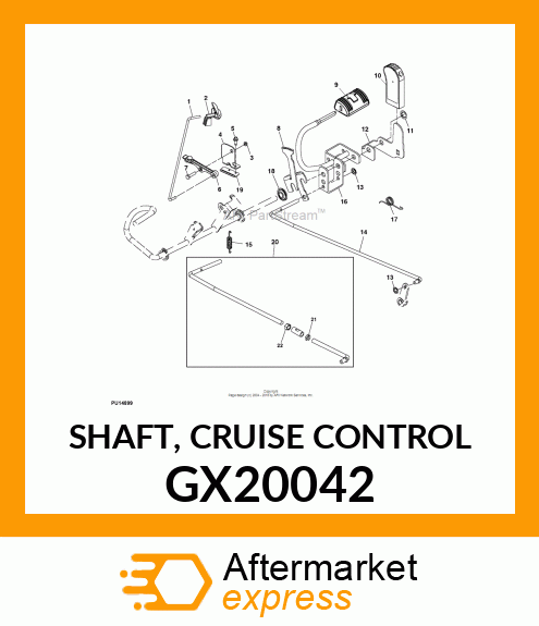 SHAFT, CRUISE CONTROL GX20042