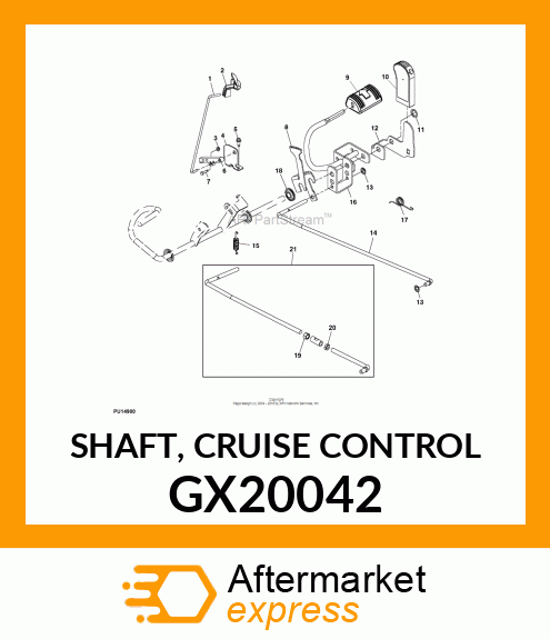 SHAFT, CRUISE CONTROL GX20042