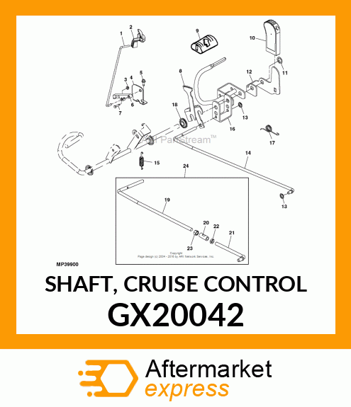 SHAFT, CRUISE CONTROL GX20042