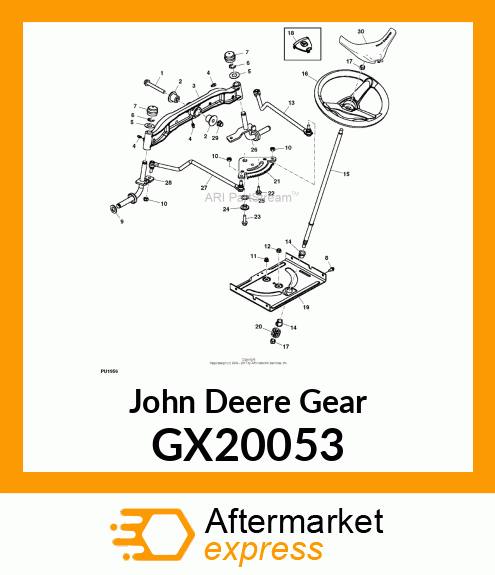 GEAR, STEERING PINION GX20053