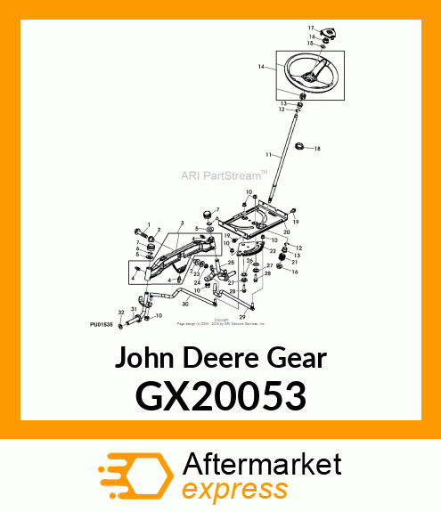 GEAR, STEERING PINION GX20053