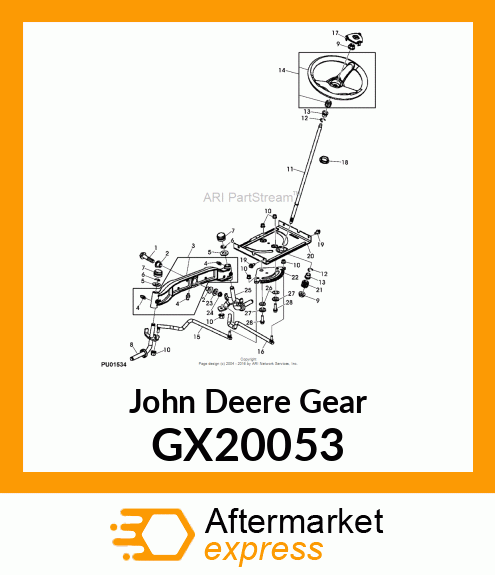 GEAR, STEERING PINION GX20053