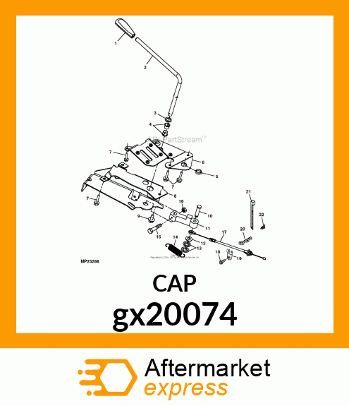 KIT, PTO ARM, KNOB amp; LEVER gx20074