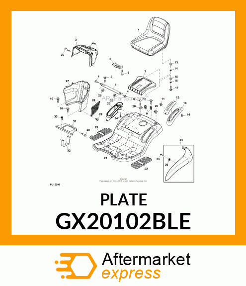 Plate GX20102BLE