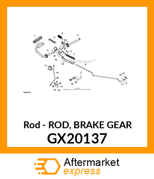 Rod Brake Gear GX20137